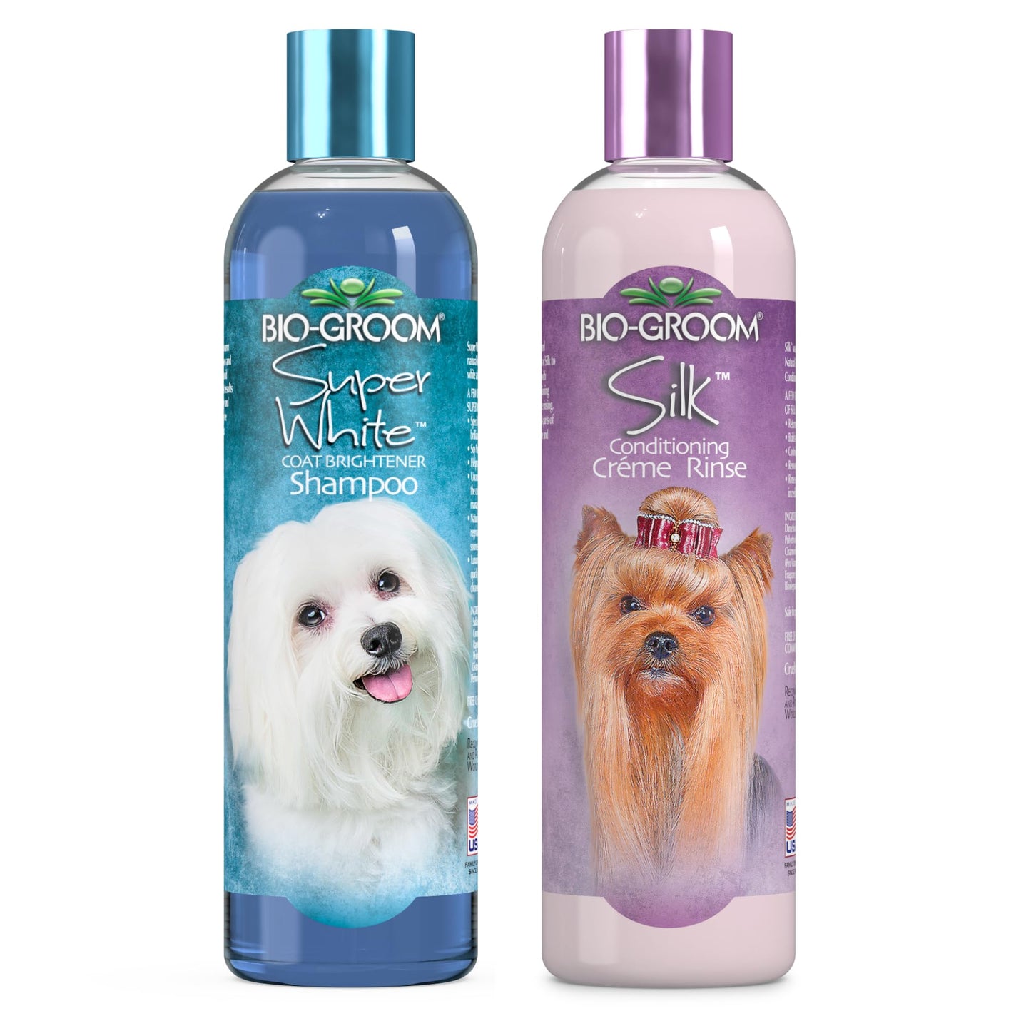 Bio-Groom White Radiance Dog Shampoo & Conditioner Set - 12 oz