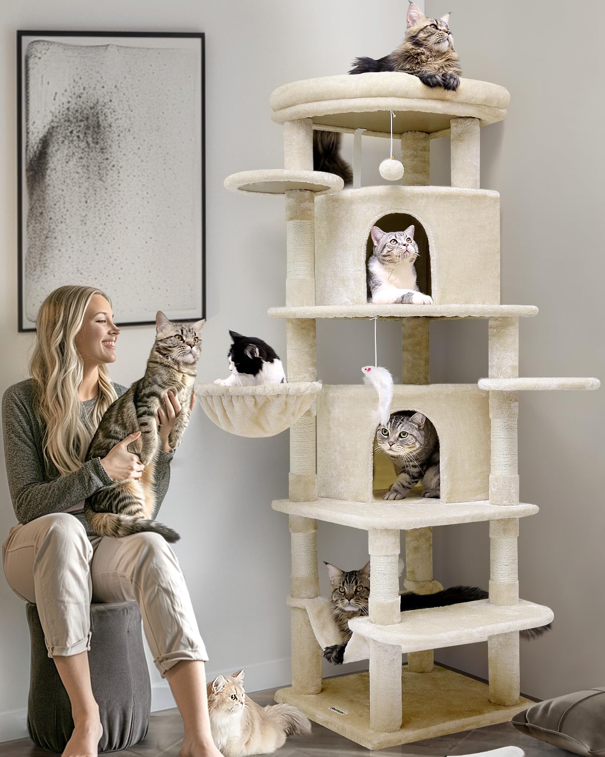 CurvyCat C66 Corner Tower for Large Cats