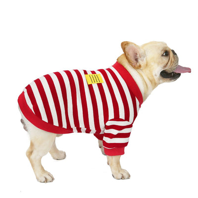 Striped Bullfighting Sweater for Dogs - Fall/Winter Coat