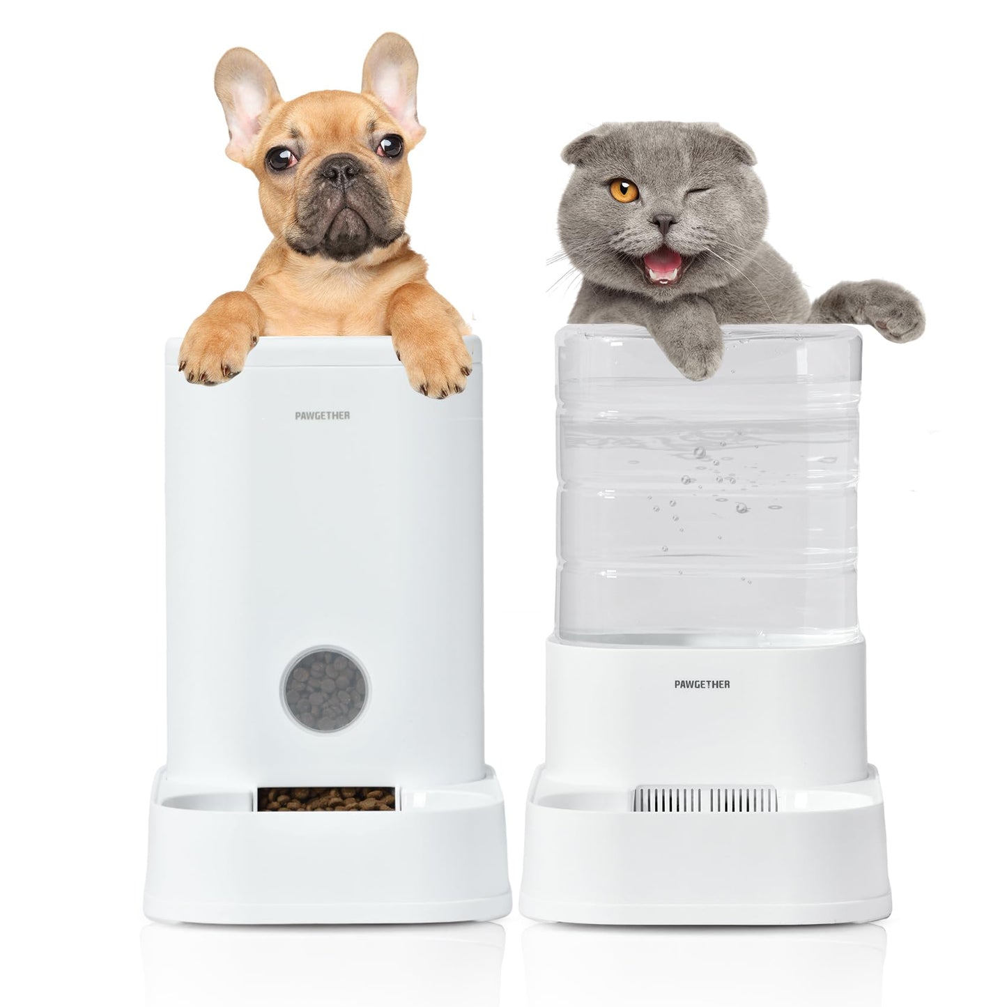 PetCarePlus 2-Pack Automatic Feeder & Water Dispenser Set