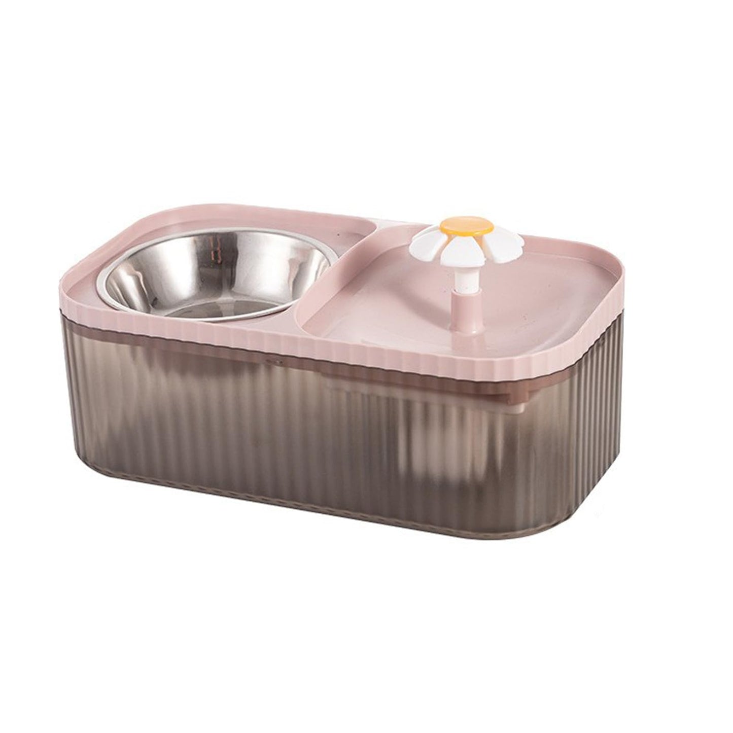 Ultra Quiet Pet Hydration Station with Steel Bowl