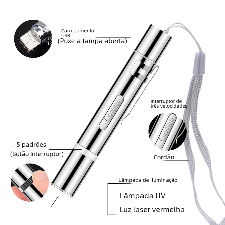 Rechargeable Infrared Cat Laser Toy for Pets