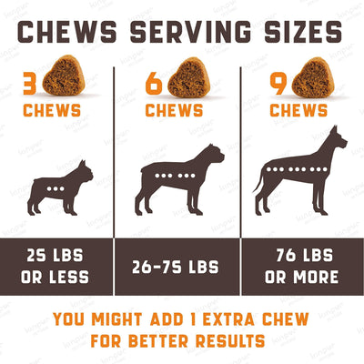 Soothing Hemp & Valerian Dog Chews - Peanut Butter Flavor