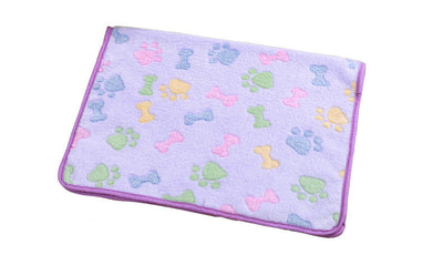 Soft Coral Fleece Pet Blanket