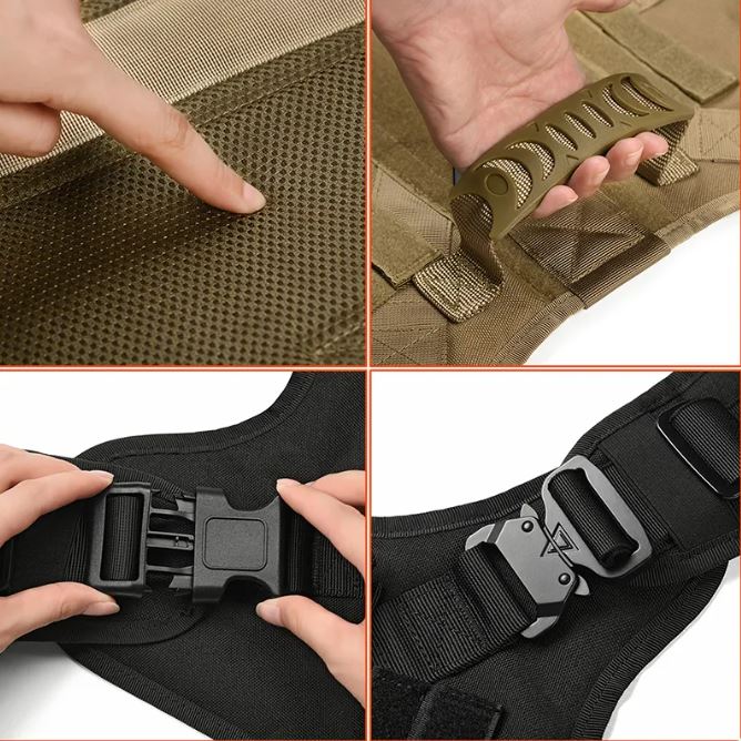 Tactical Vest for Large Dogs