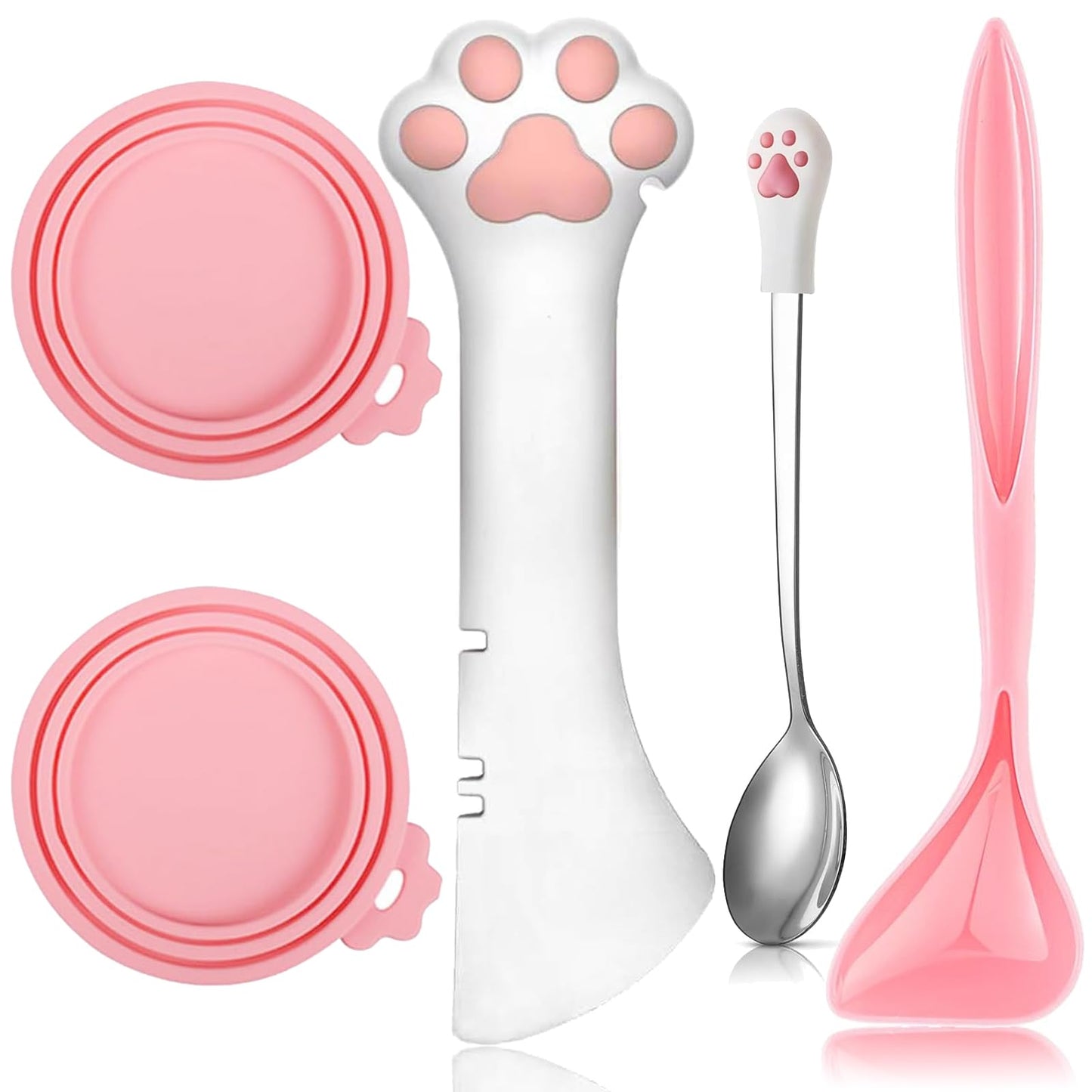 Purrfect Pet 5-Piece Wet Food Accessory Kit (Pink)