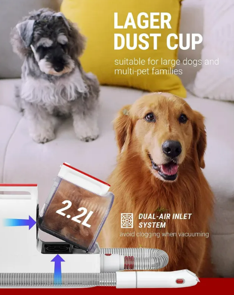 Quiet Pet Vacuum and Trimming Set