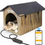 Smart Heated Cat Shelter with App Control