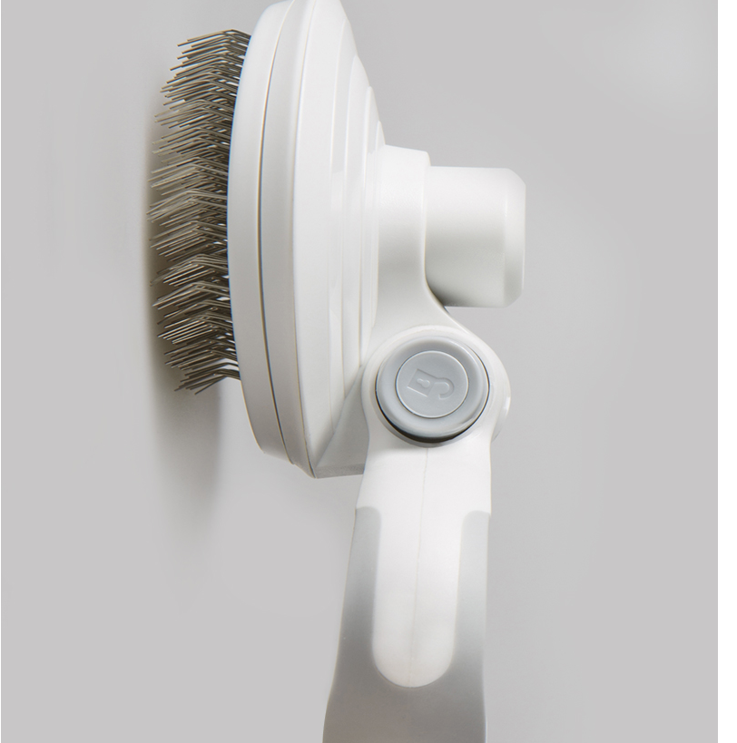 Self-Cleaning Steel Wire Brush for Pets (Dog Grooming Tool)
