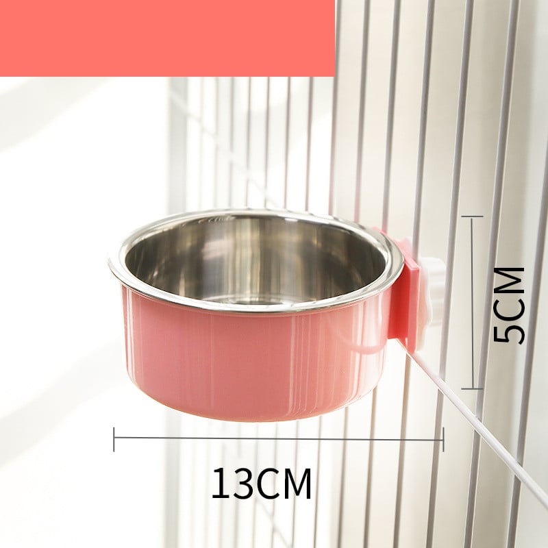Stainless Steel Hanging Cat Water Bowl