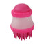 Dog Bath Brush with Massage Comb and Foot Cup