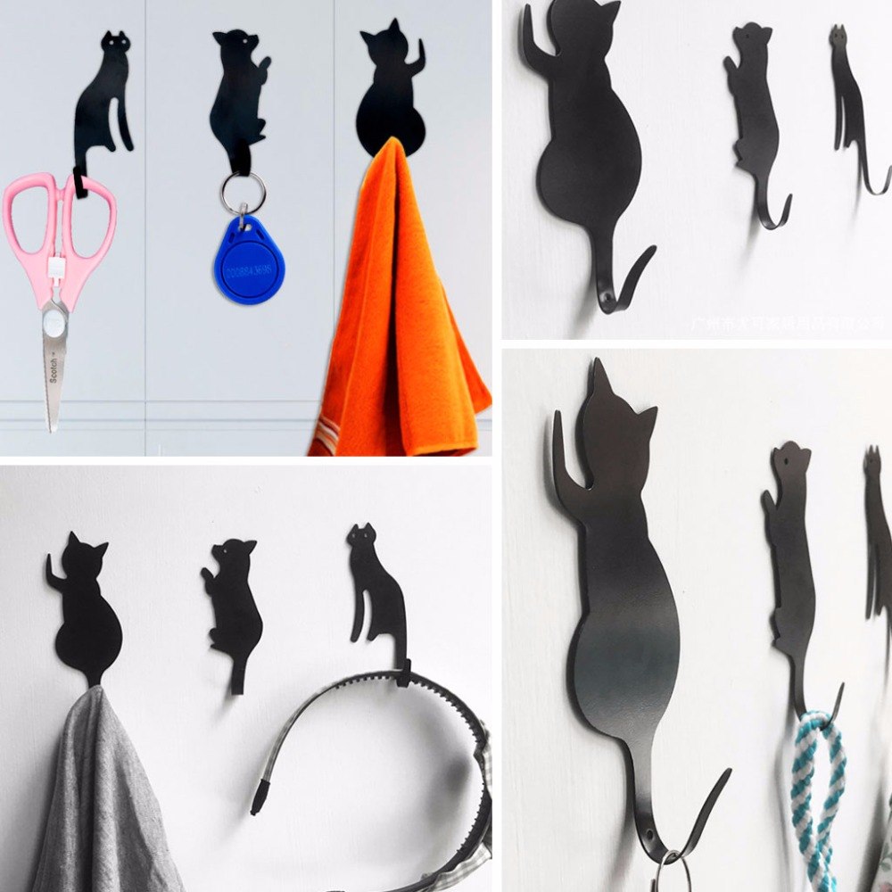 Charming Cat Metal Hooks