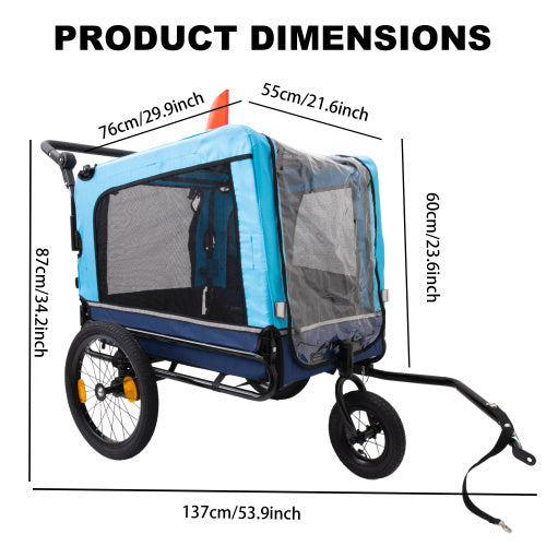 All-Terrain Pet Stroller and Bike Trailer