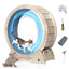JubiNatural Cat Exercise Wheel 33.9" Cat Running Wheel for Indoor Cats with Quiet Carpeted Runway Cat Treadmill Wheel with Locking Mechanism Cat Exercise Wheel - Cats Weight Loss and Health