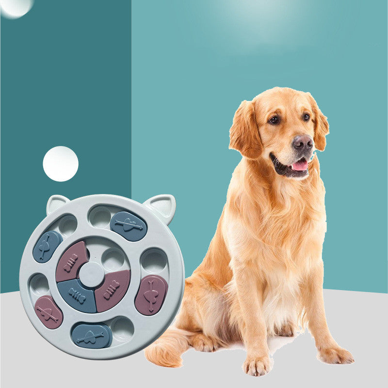 Dual Pet Slow Feeding Interactive Plate