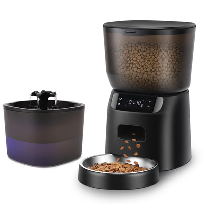 Smart Pet Feeder & Water Fountain 4L