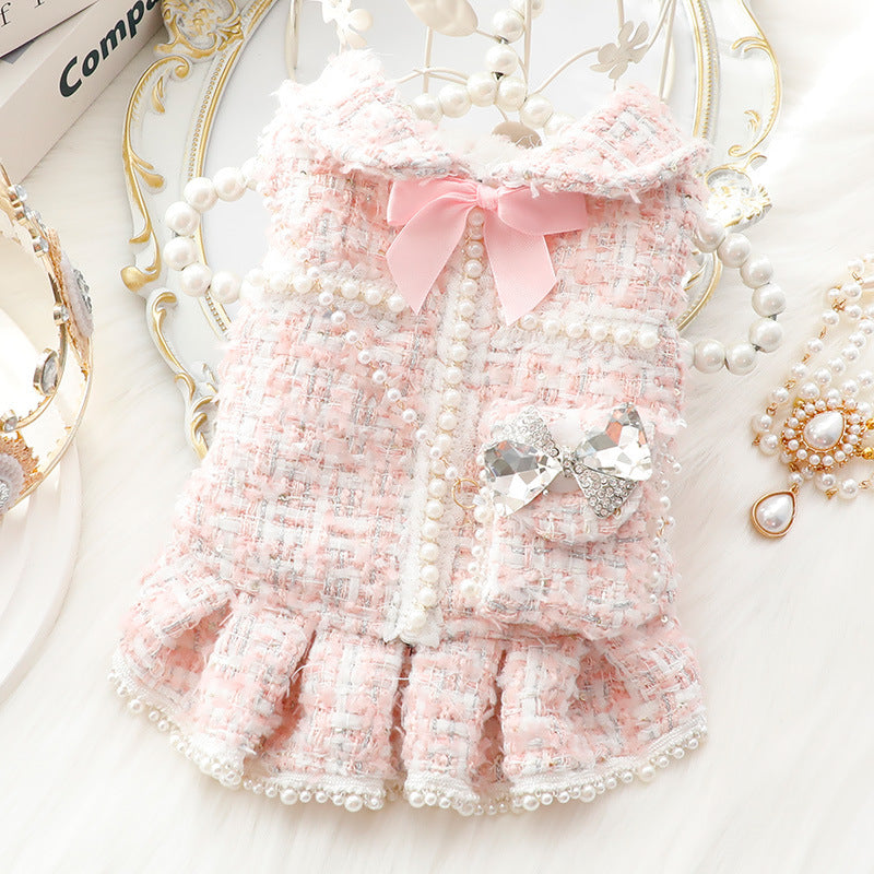 Pearl Accent Pet Princess Skirt