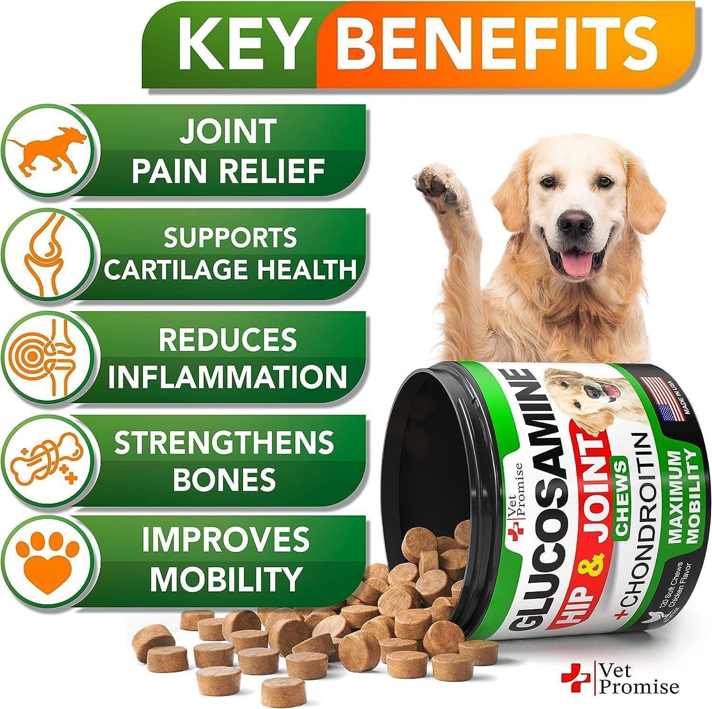 Canine Hip & Joint Health Dual Pack with Glucosamine 240 Chews