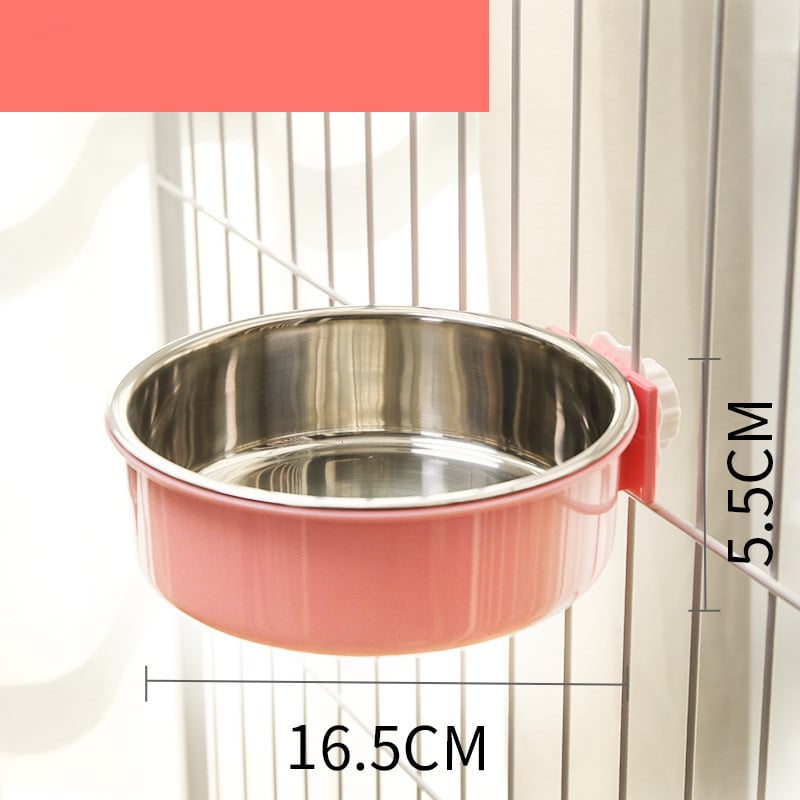 Stainless Steel Hanging Cat Water Bowl