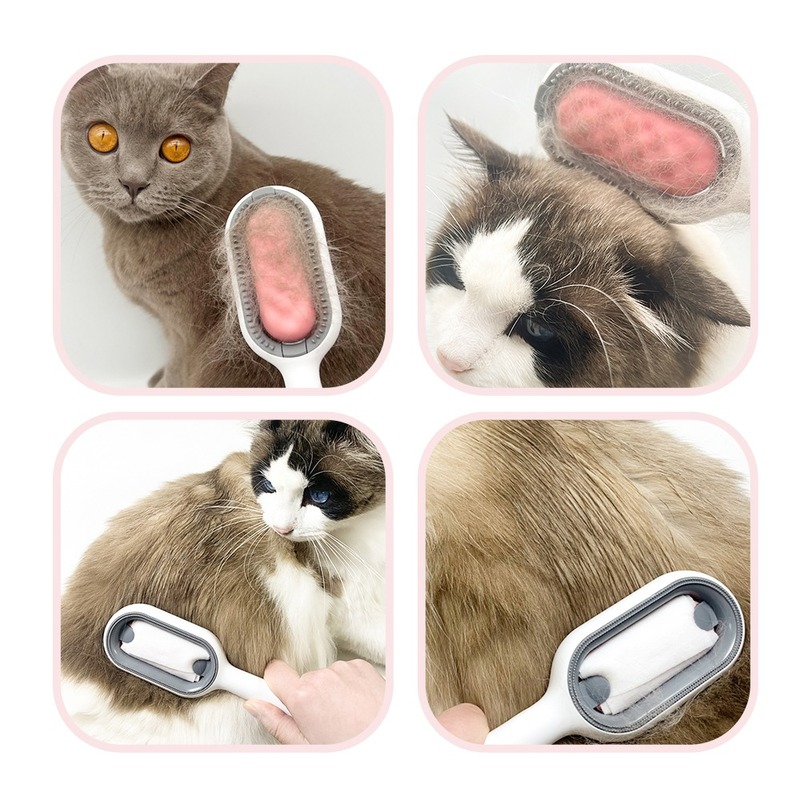 Dual Pet Grooming Set: Brush & Wipes