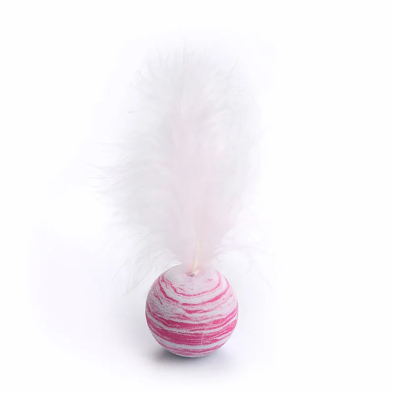 Cosmic Feather Play Ball for Cats
