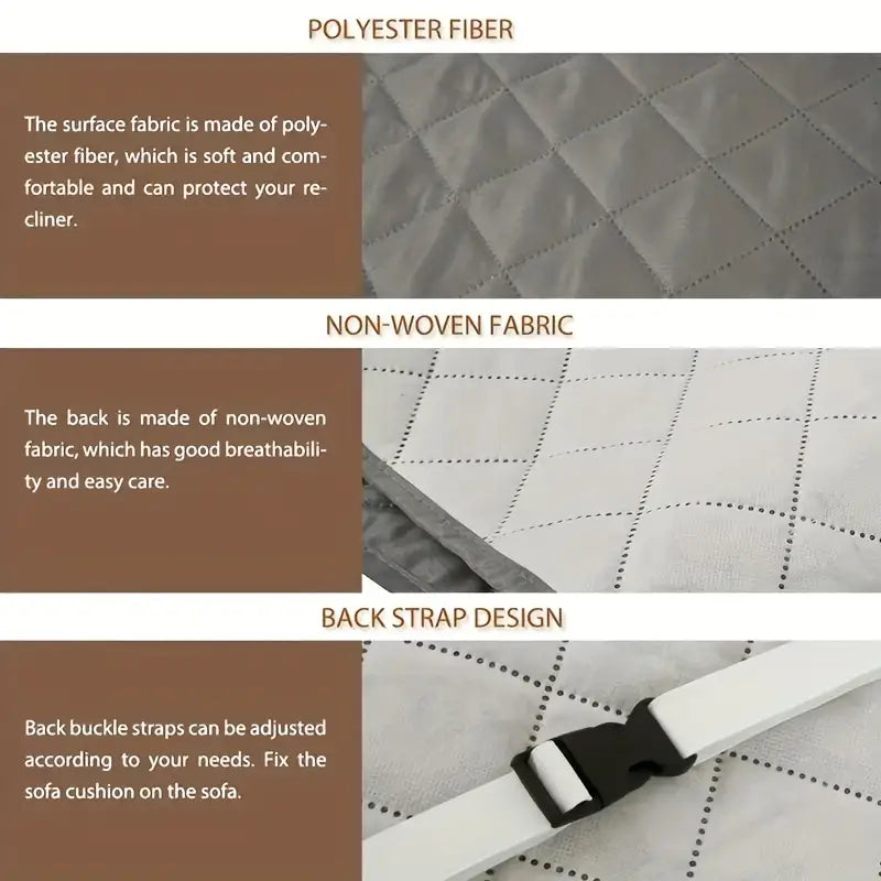 Water-Resistant Pet-Friendly Recliner Cover