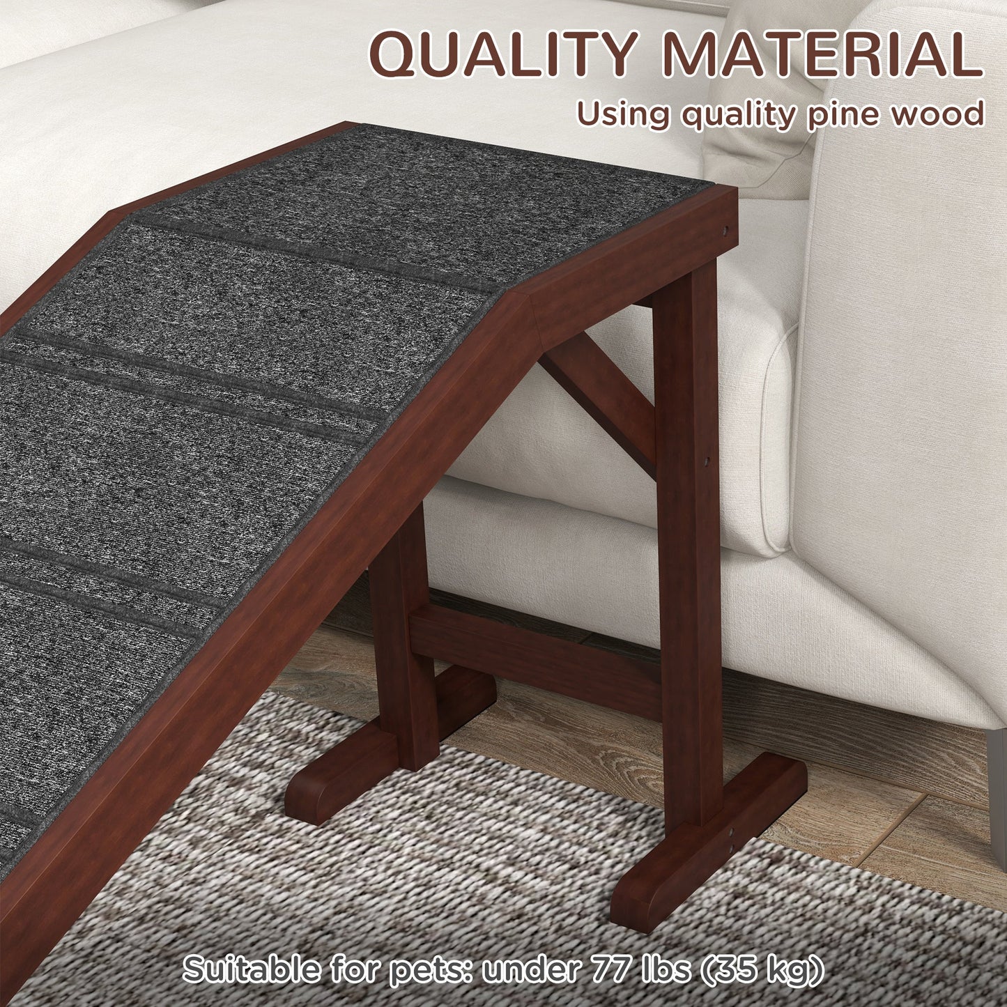 SafeStep Canine Ramp with Carpet & Platform