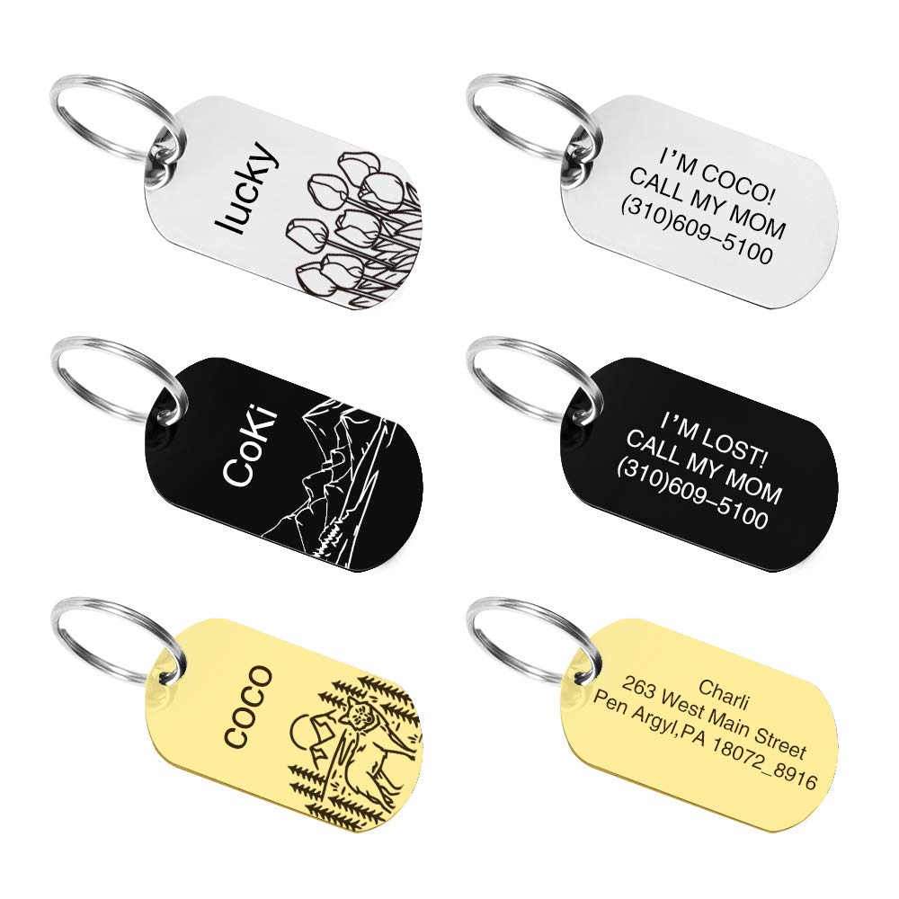 Personalized Stainless Steel Pet ID Tags