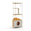 Indoor Cat Condo with Feeding Station