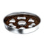 Dual-Use Steel Slow Feeder Dog Bowl