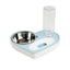 Dual-Use Cat and Dog Double Bowl with Non-Wet Design