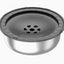 Stainless Steel Large Pet Water Bowl with Splash Guard
