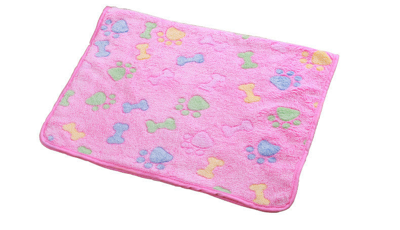 Soft Coral Fleece Pet Blanket