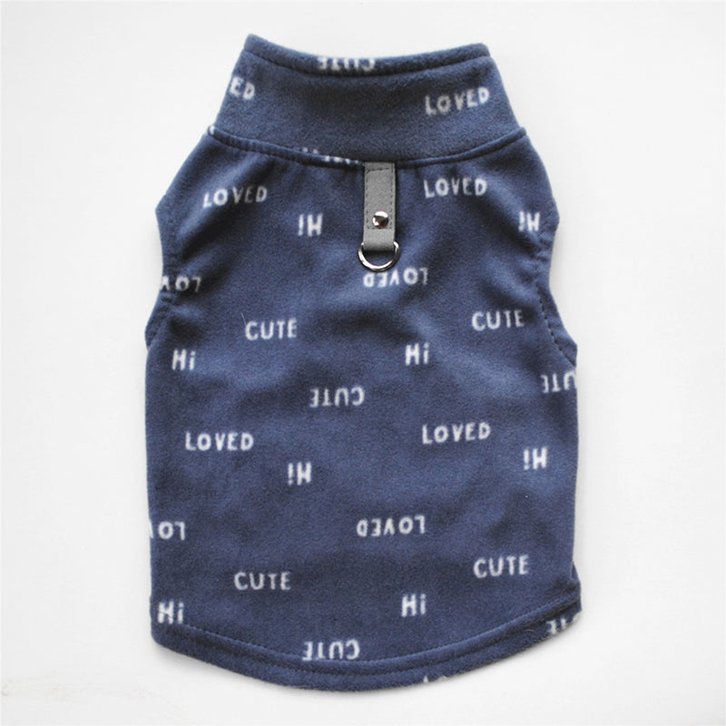 Dog Autumn/Winter Polar Fleece Sweater with Collar