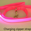 LED Dog Leash with Fluorescent Dog Collar