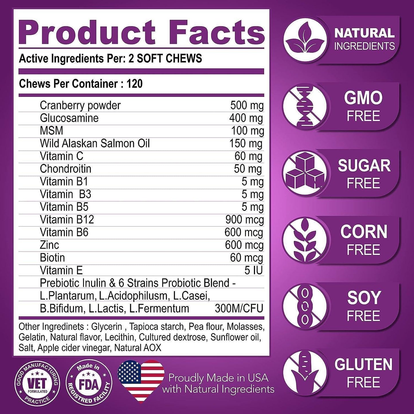 Complete Dog Health Chews - Glucosamine & Vitamin Enhanced