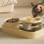 2-in-1 Cat Water Fountain & Feeding Bowl