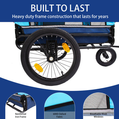 All-Terrain Pet Stroller and Bike Trailer