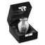 Paw Print Memorial Pet Urn - Silver Keepsake for Dog and Cat Ashes