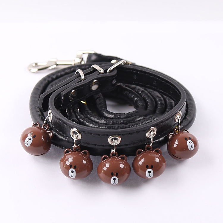 Dog and Cat Collars with Bell and Leash for Pets