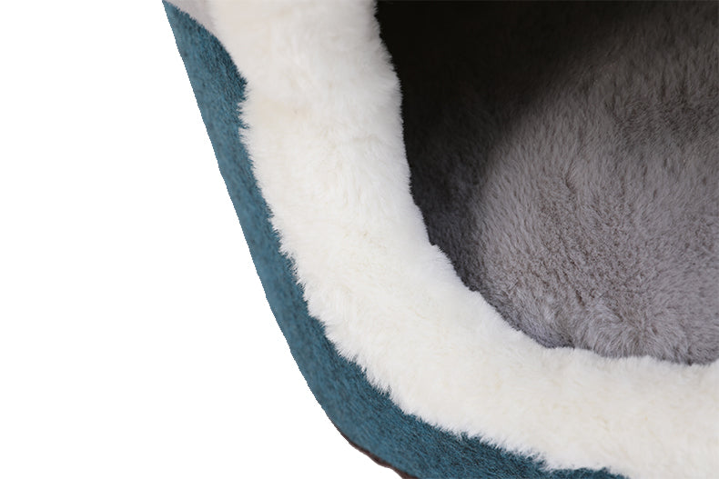 Reversible Quilted Warm Cat Bed for Pets in Autumn/Winter