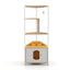 Indoor Cat Condo with Feeding Station