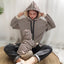 Hooded Striped T-Shirt for Pets and Owners