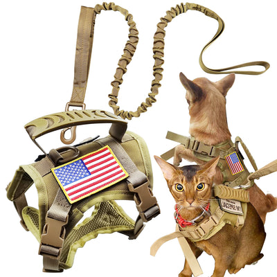 Tactical Pet Harness & Leash - Escape Proof and Adjustable