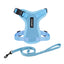 Voyager Step-in Lock Adjustable Cat Harness w. Cat Leash Combo Set with Neoprene Handle 5ft - Supports Small Medium and Large Breed Cats by Best Pet Supplies - Baby Blue XXS
