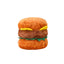 Chewable Hamburger Plush for Dogs - With Sound