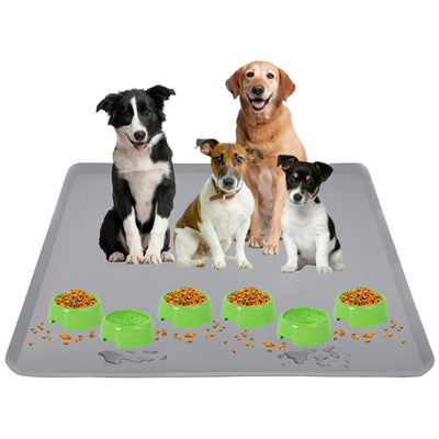 SpillSafe Pet Food Mat 30x36" - Non-Slip, Waterproof Tray