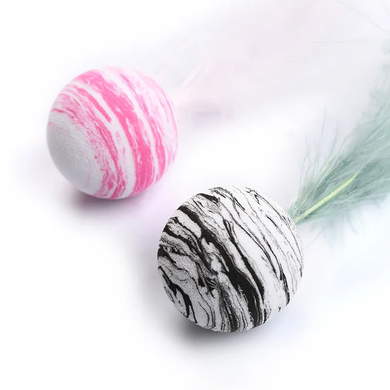 Cosmic Feather Play Ball for Cats