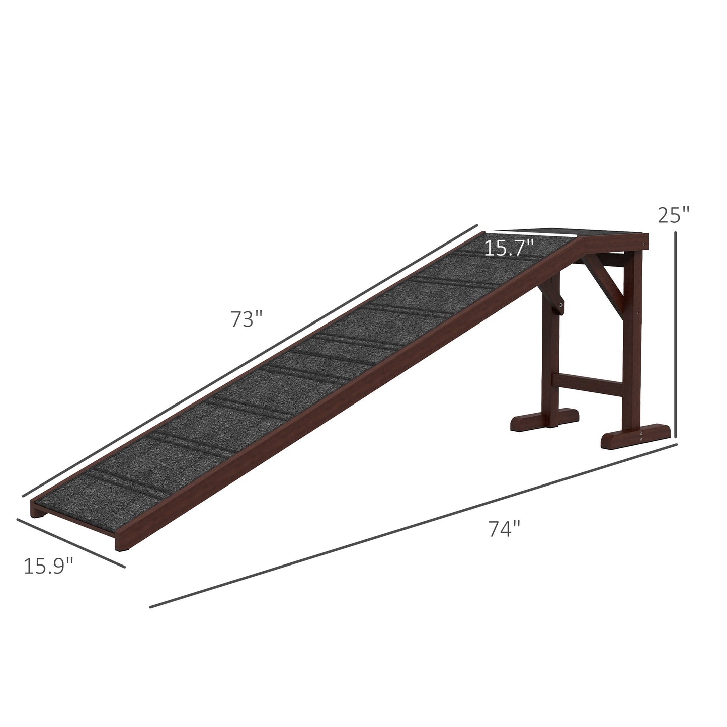 SafeStep Canine Ramp with Carpet & Platform