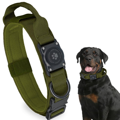 Waterproof Tactical Airtag Dog Collar